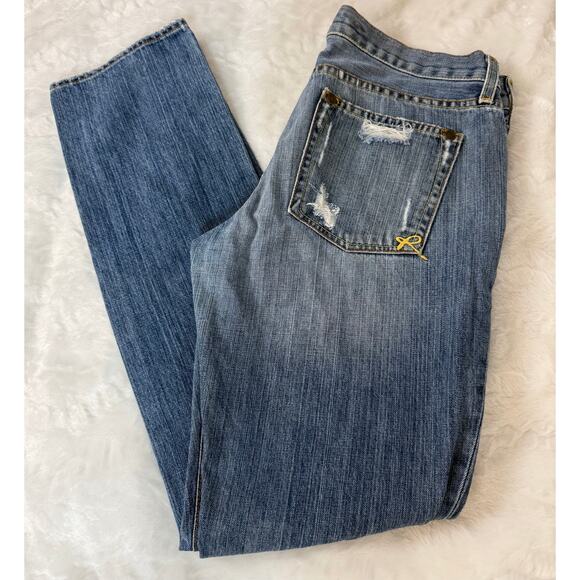 Ruehl No. 925 Premium Jeans Distressed USA Loopy Relaxed Bootcut Men W 31 L 33 - Picture 2 of 11